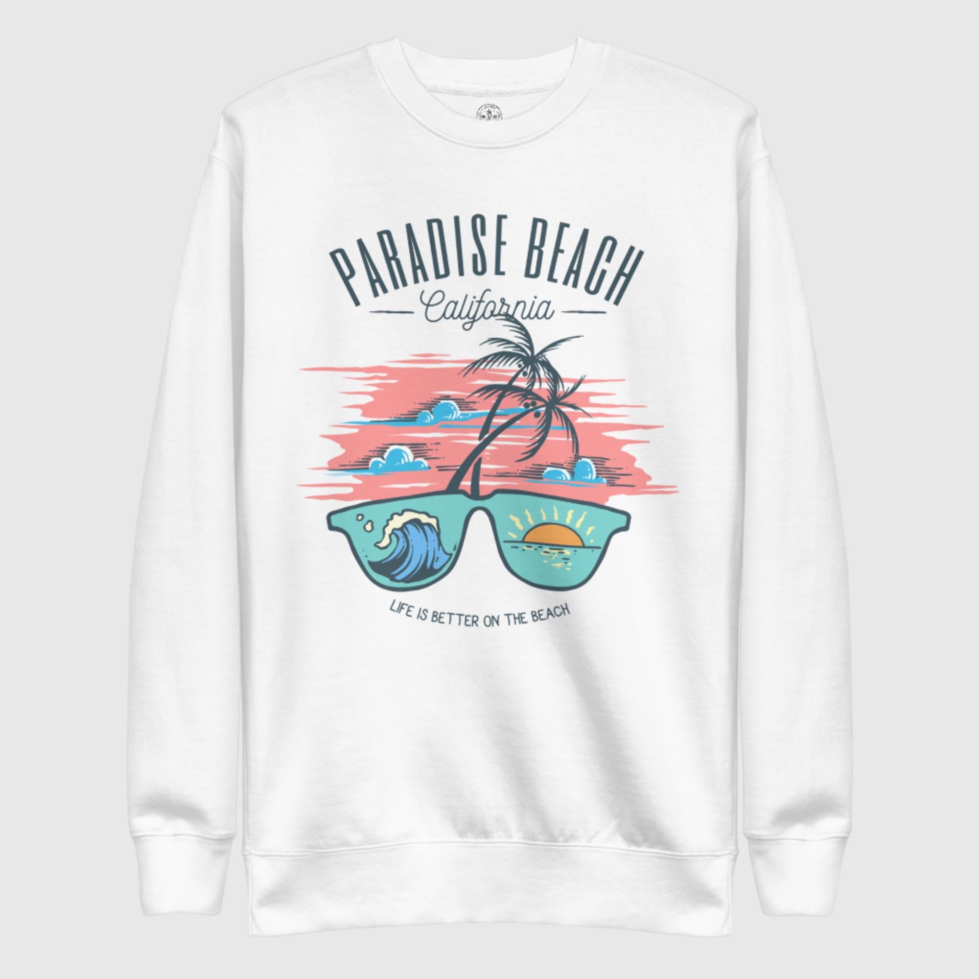 Unisex Premium Sweatshirt - Paradise Beach - Sunset Harbor Clothing